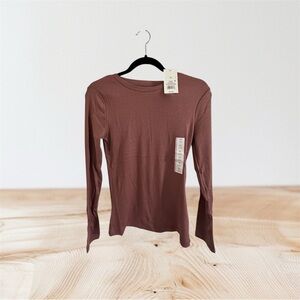 Target Brown Long Sleeve Top